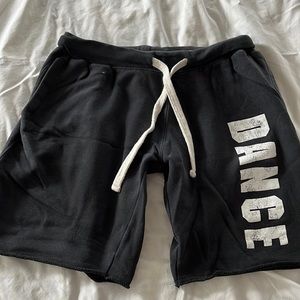 Black DANCE sweatshirts, unisex or men size M, tie waist, bought at Dance Worlds